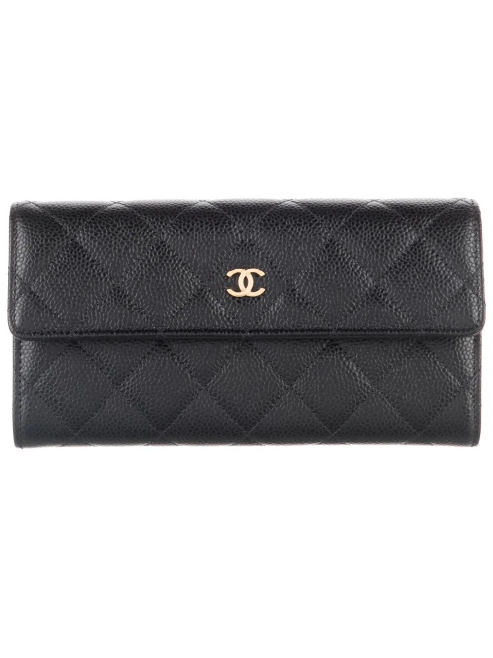 Chanel
Large Gusset flap wallet Interlocking CC Logo Continental Wallet